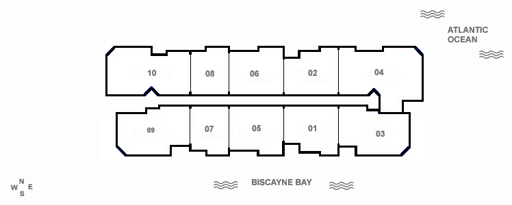 South Pointe Tower Apt #1910 floor plan