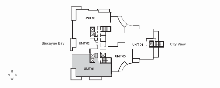 Asia on Brickell Apt #1403 floor plan