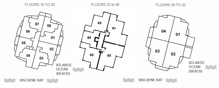 Continuum II North Apt #TWN7 floor plan