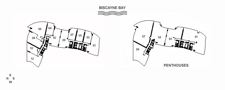 900 Biscayne Apt #2907 floor plan