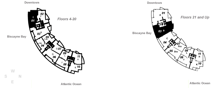 Murano Grande Apt #1709 floor plan